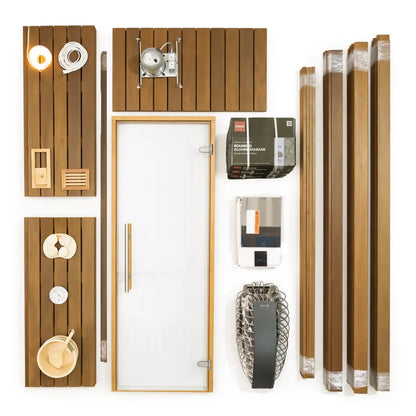 Carbon Smart Saunas - 7' x 8' x 8' - by Finnish Sauna Builders