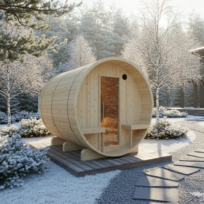 Turku Finnish Barrel Sauna with Terrace and WiFi Heater